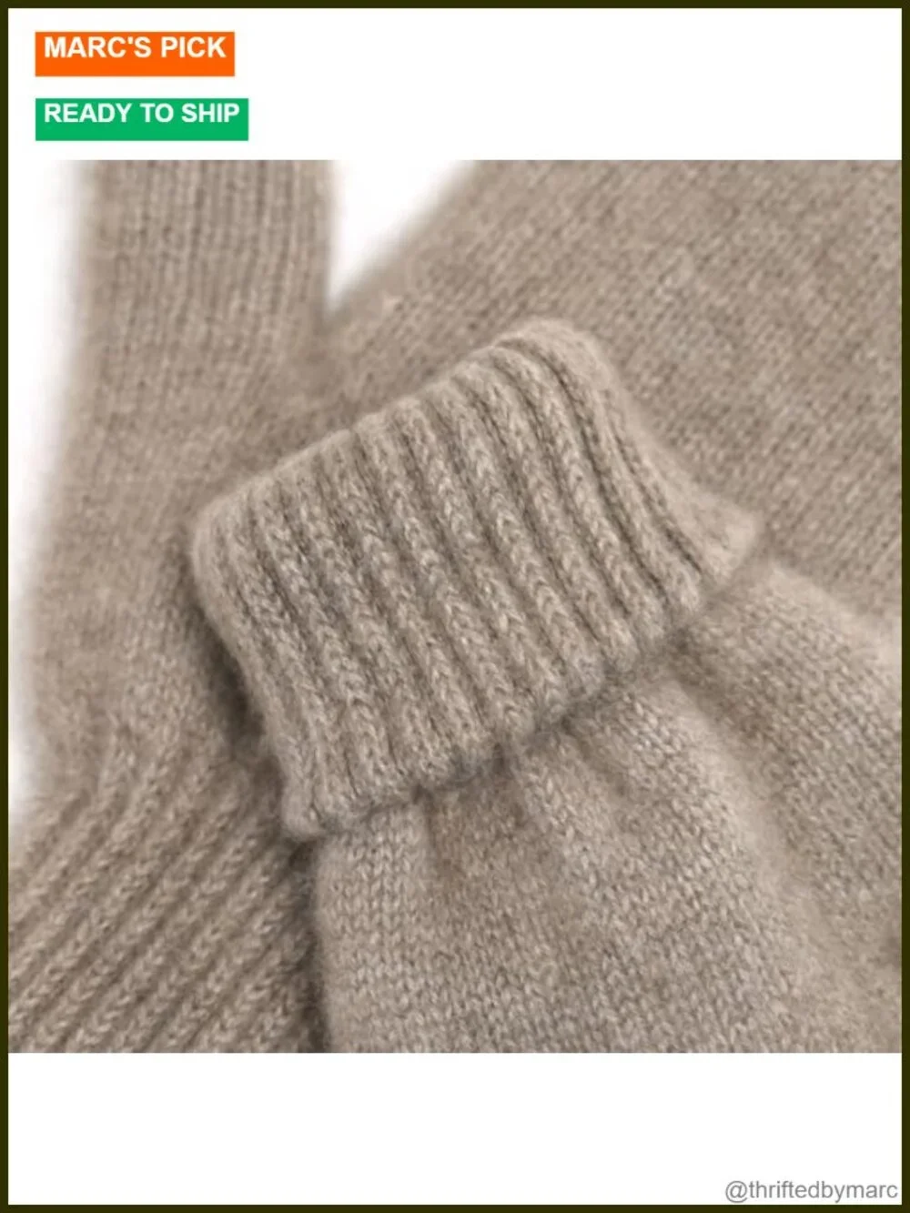 Luxury 100% Mongolian Cashmere Mittens – Organic Premium Winter Gloves